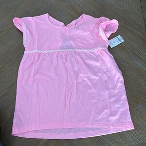 Carter's Pink Floral Embroidered Top